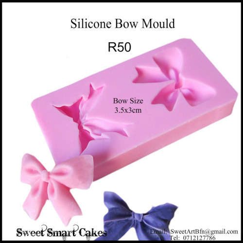 Silicone bow tie mould