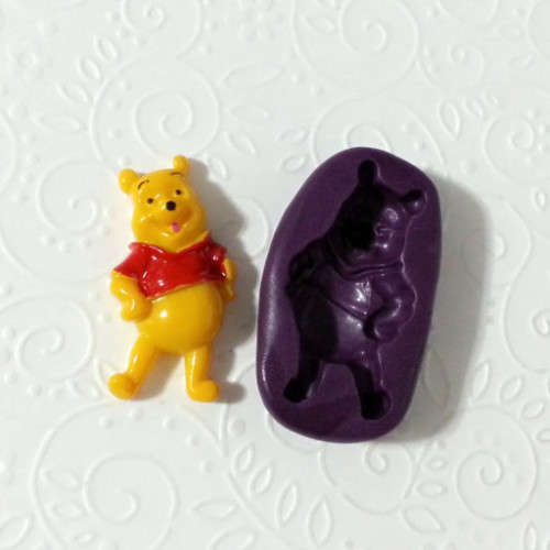 7cm silicone fondant winnie the pooh mold