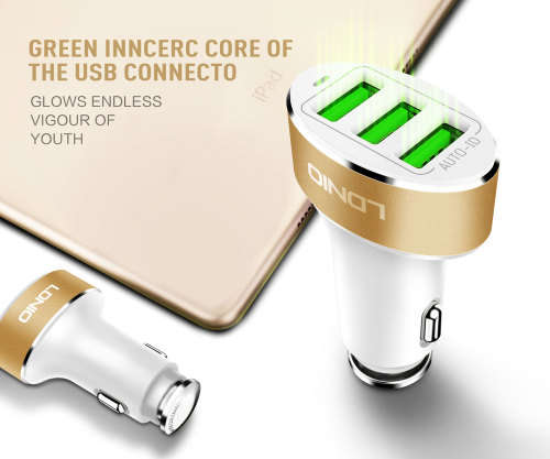LDNIO Auto ID 3 USB Port Car Charger