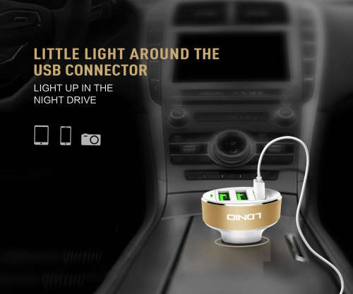 LDNIO Auto ID 3 USB Port Car Charger