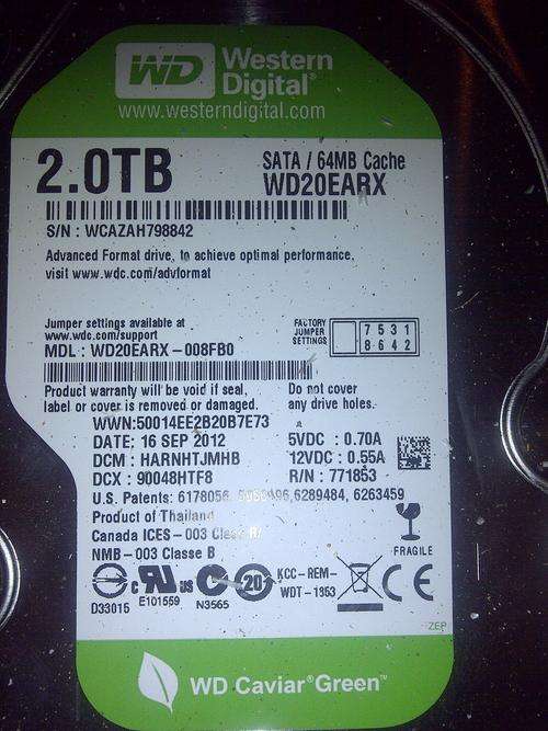 Western Digital 2TB Hard drive
