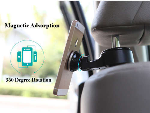 Universal Car Magnet Tablet iPad Cellphone Headrest Holder with LED Lights