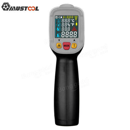 Mustool MT6800 -50~800 Digital LCD Color Display Non Contact Infrared Laser Thermometer Temperature