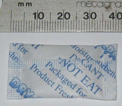 Silica gel sachets