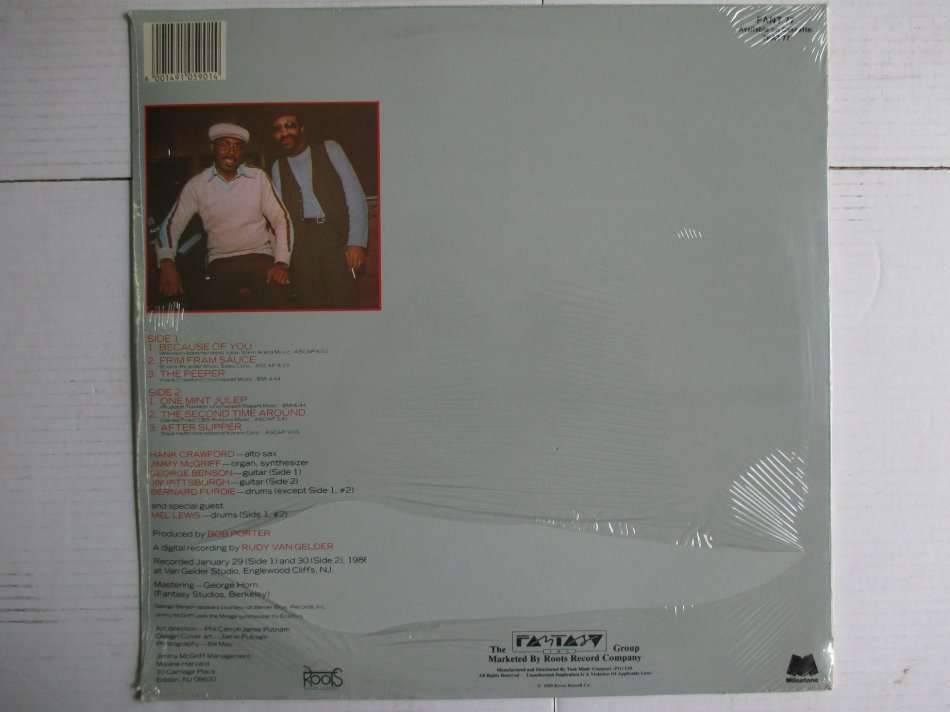 HANK CRAWFORD AND JIMMY MCGRIFF - SOUL SURVIVORS - RSA EX / EX SEALED