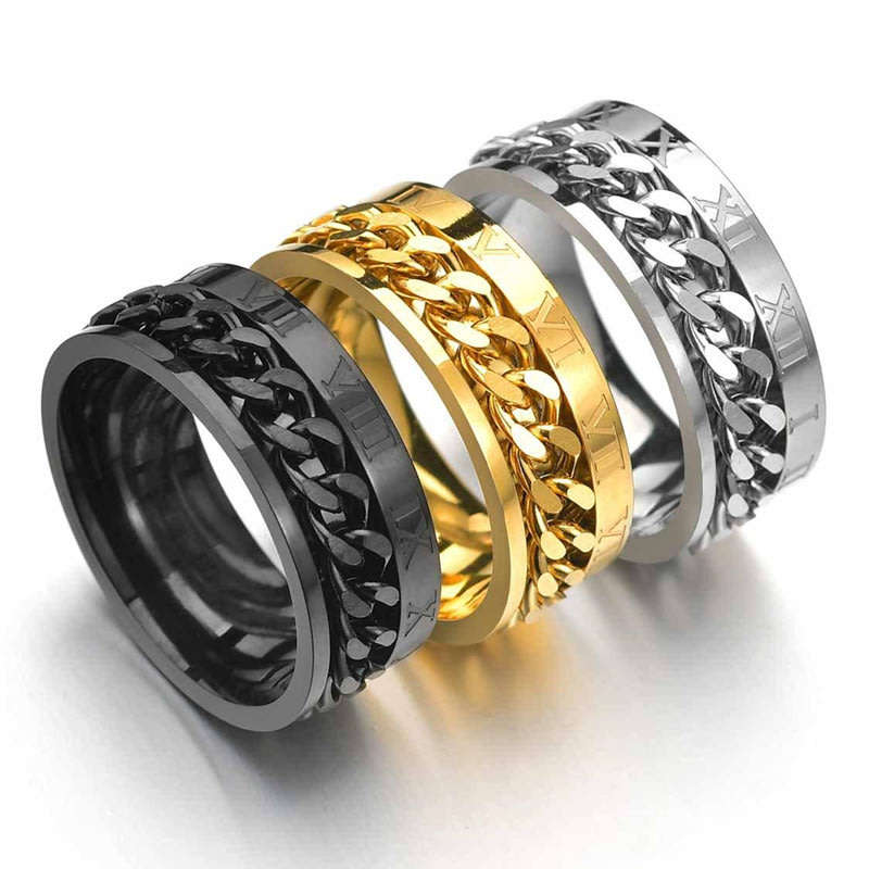 Stunning Latest Design Stainless Steel Ring- Gold/Platinum Plated, Sizes 3 - 6, Lowest Price !