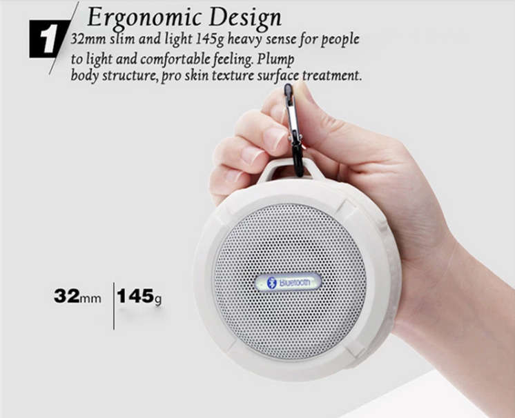 **New**Waterproof Bluetooth Mini Speaker | Rechargeable | 3D Stereo | Support SD Card and Calls