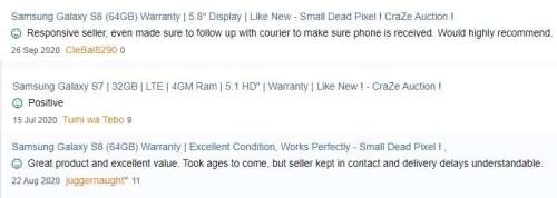 Samsung Galaxy S8 (64GB) Warranty | Excellent Like New - Small Dead Pixel ! This weekend only !