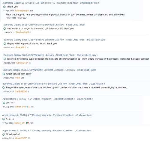 Samsung Galaxy S8 (64GB) Warranty | Excellent Like New ~ Small Dead Pixel !