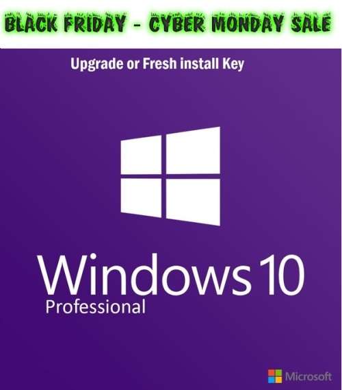 **Black Friday Special**Microsoft Windows 10 Professional 1Pc ~ Upgrade or Fresh install !