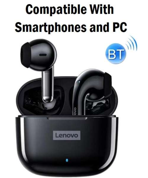 Lenovo LP40 Wireless Earphones | BT 5.0 | ENC Noise Reduction | IPX5 Waterproof