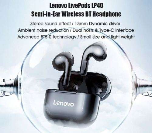 **Sale now On**Lenovo Live Pods LP40 | ENC Noice Reduction | Siri Support !