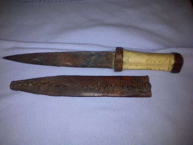 Awesome camel bone knife