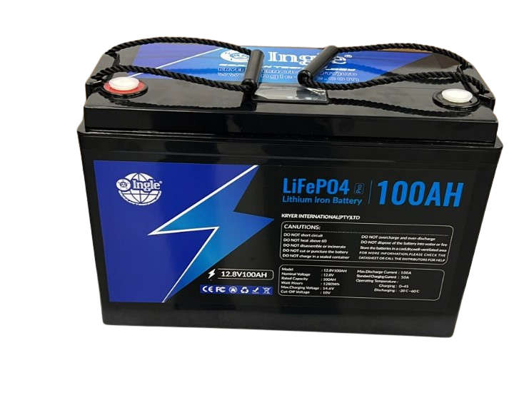 100Ah Ingle 12.8V 1280Wh Lithium Ion LiFePO4 Battery
