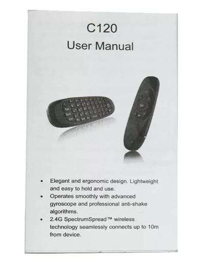 C120 2.4GHz Air Mouse with Keyboard, Gyroscope & Somatic Gaming Functionality