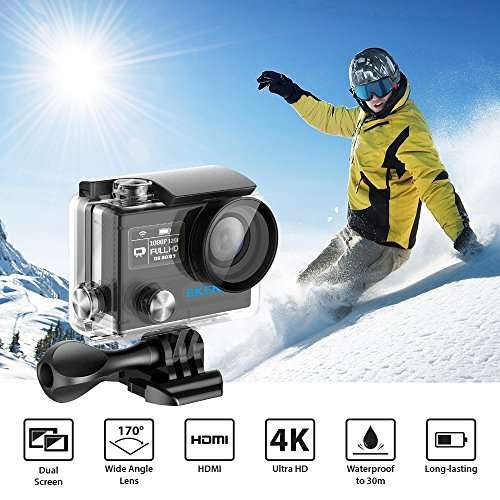 EKEN H8R 4K Ultra HD Dual Screen WiFi Action cam- 14MP