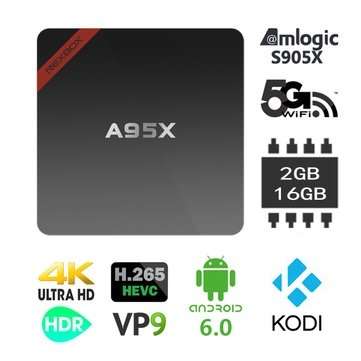 NEXBOX A95X - Smart TV Box Quad core Amlogic S905X 2G+16G (Local stock)