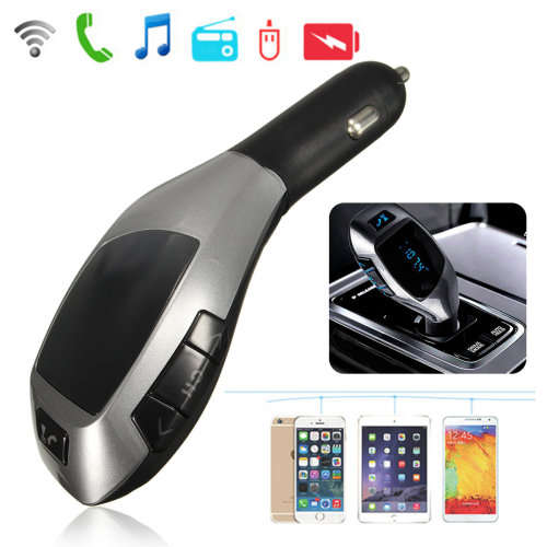 X5 LCD Wireless FM Transmitter MP3 Player Car Kit Charger with Bluetooth Function