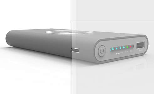 Qi wireless charger & power bank combo 10000mAh - Local stock!