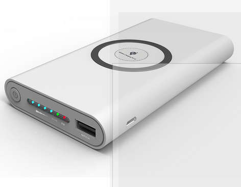 Qi wireless charger & power bank combo 10000mAh - Local stock!