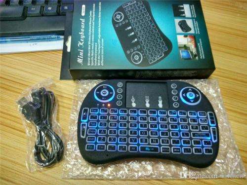 i8 Backlit Mini Wireless Keyboard with Touchpad