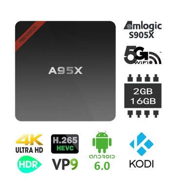 NEXBOX A95X - Smart TV Box (2G+16G) + C120 Airmouse