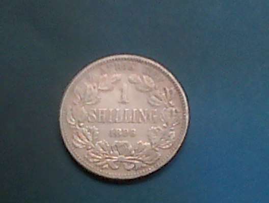 THEEE SILVER ONE SHILLING...'1896' VERY FINE!!!!