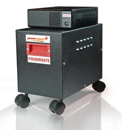 INVERTER-1 KVA POWERMATE COMPLETE WITH BATTERY IN CABINET