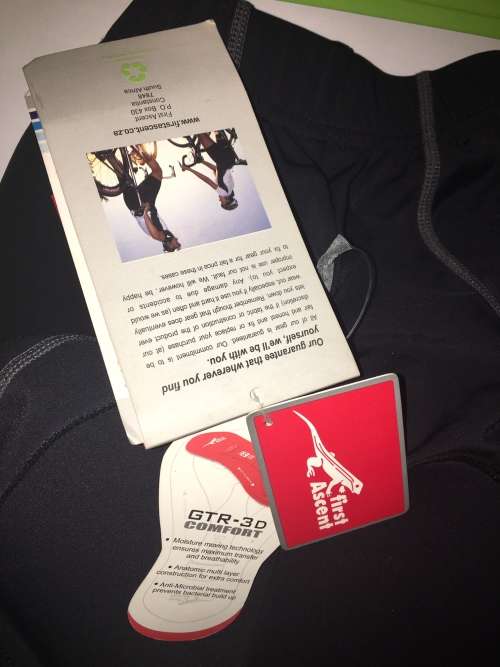 8 panel first ascend cycle shorts (S) BLACK