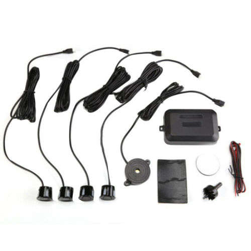 Car Parking 4 Sensors Reverse Backup Rear Buzzer Radar System Kit