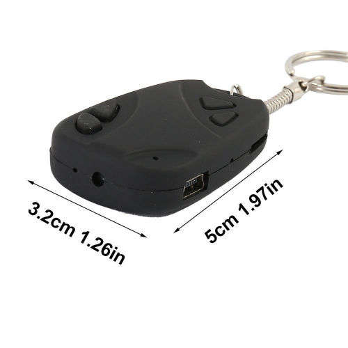 Mini Car Key Chain Spy Camera Hidden Pinhole Security DVR Digital Video Recorder