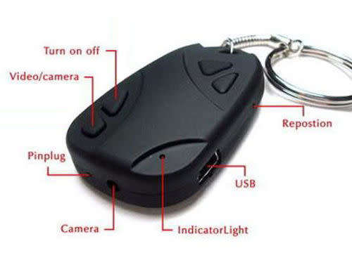 Mini Car Key Chain Spy Camera Hidden Pinhole Security DVR Digital Video Recorder