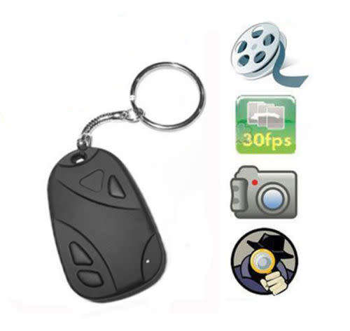 Mini Car Key Chain Spy Camera Hidden Pinhole Security DVR Digital Video Recorder
