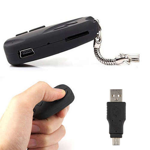 Mini Car Key Chain Spy Camera Hidden Pinhole Security DVR Digital Video Recorder