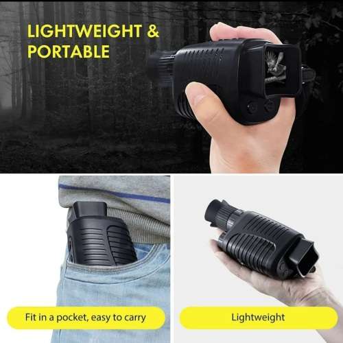 Night Vision Monocular  Device 1080P HD Infrared 5xDigital Zoom Hunting Telescope Outdoor Day Night