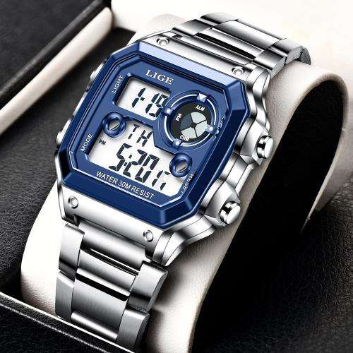LIGE 2023 NEW Luxury Men`s Watch