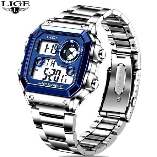 LIGE 2023 NEW Luxury Men`s Watch