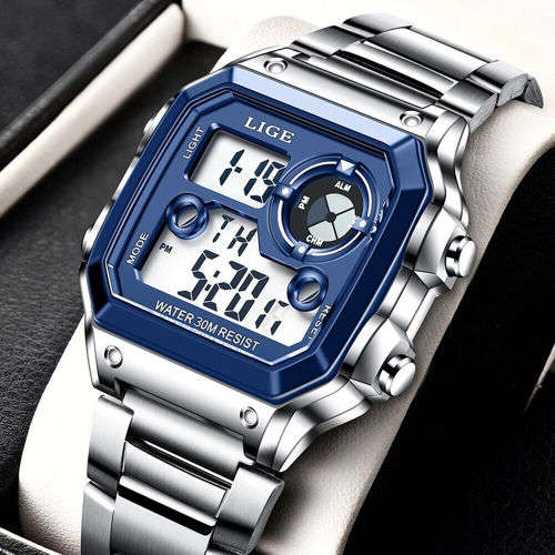 LIGE 2023 NEW Luxury Men`s Watch