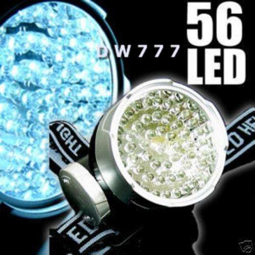 56 LED FLASHLIGHT HEADLAMP 4 MODE HIKING HEAD TORCH LIGHT LAMP     ************