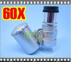 60X MICROSCOPE LOUPE LED MAGNIFIER & CURRENCY DETECTING
