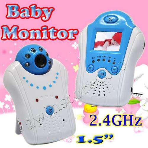 BABY COLOUR LCD MONITOR NIGHT VIDEO CAMERA 2.4GHz