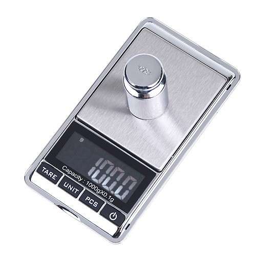 1000g x 0.1g LCD MINI DIGITAL JEWELRY POCKET SCALE