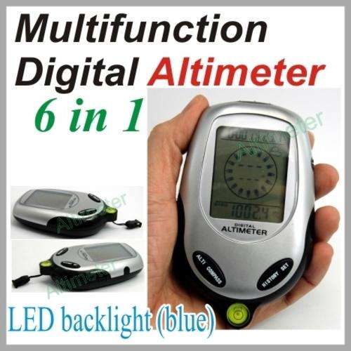 DIGITAL COMPASS ALTIMETER BAROMETER THERMOMETER 6 IN 1