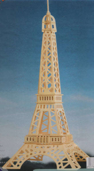 *NEW*  DISCOUNTED! 3D Woodcraft Puzzle - The Eiffel Tower - Educational Wooden Building Model Kit