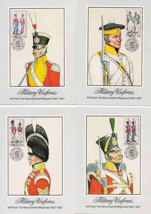 1983 Ciskei Maxicards - British Military Uniforms (1st Series).