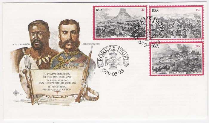 1979 RSA FDC No. 3.14 - Centenary of the 1879 Zulu War.