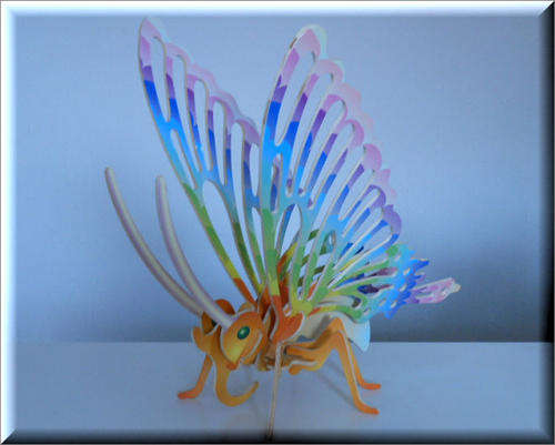 *NEW!* 3D Woodcraft Puzzle - Large Butterfly - Educational Wooden Building Model Kit