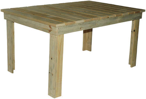 Rustic 1.5x1m Table for Patio or Dining Room