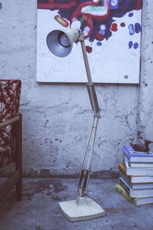 An original Beige Anglepoise floor lamp