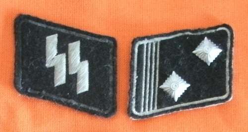 German SS Sturmscharfuhrer (Sergeant Major) Rank!! FOR THE GERMAN WAR COLLECTOR!!!